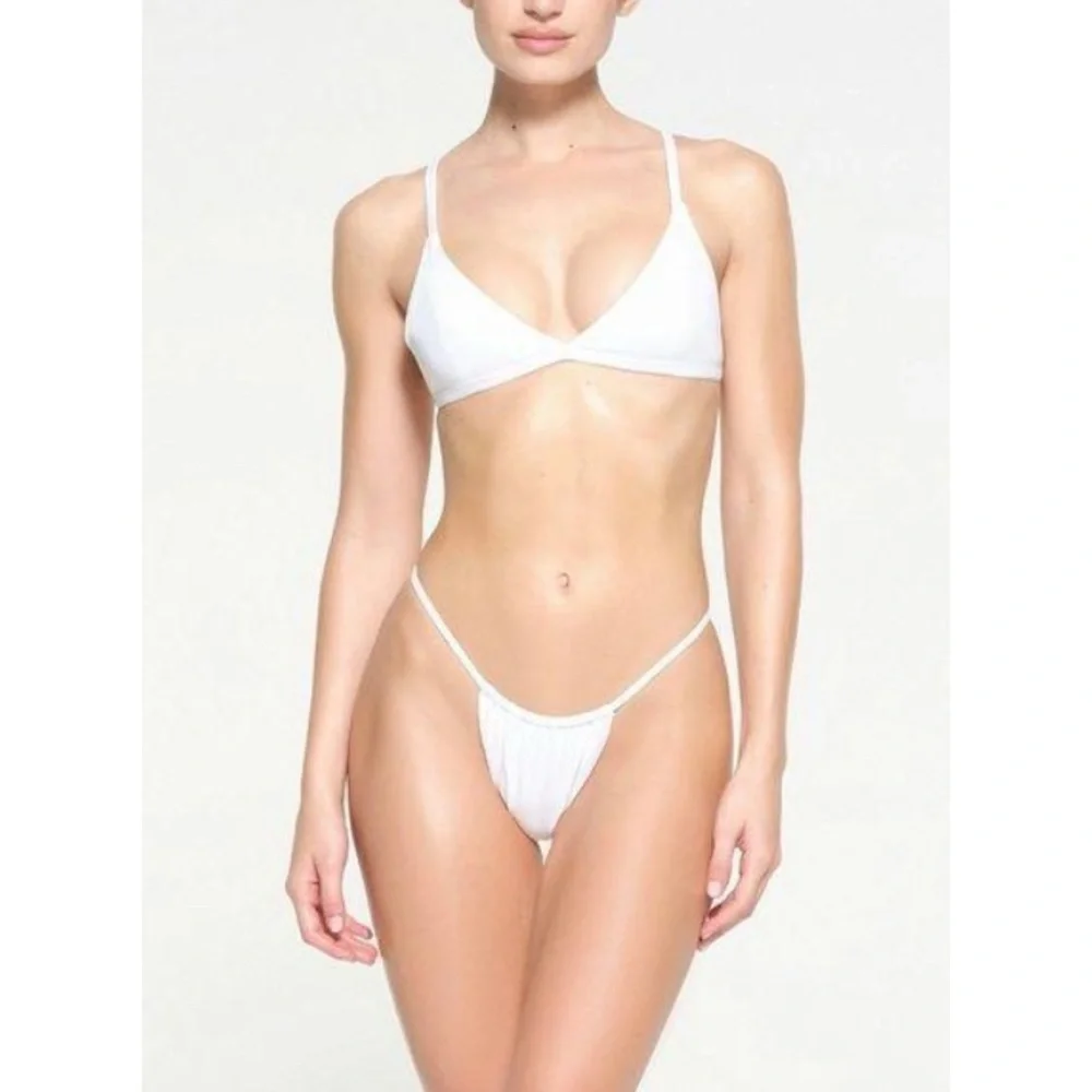 SKIMS Recycled Swim String Bikini Bottom M